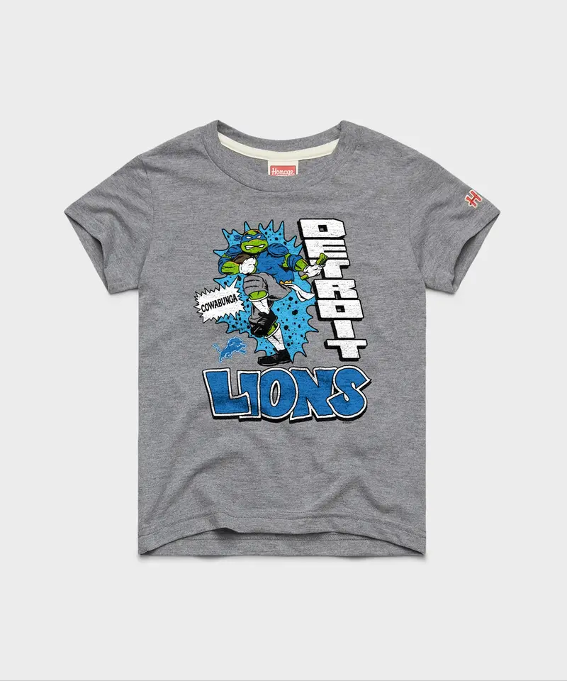 Youth Tmnt Leonardo X Detroit Lions 1