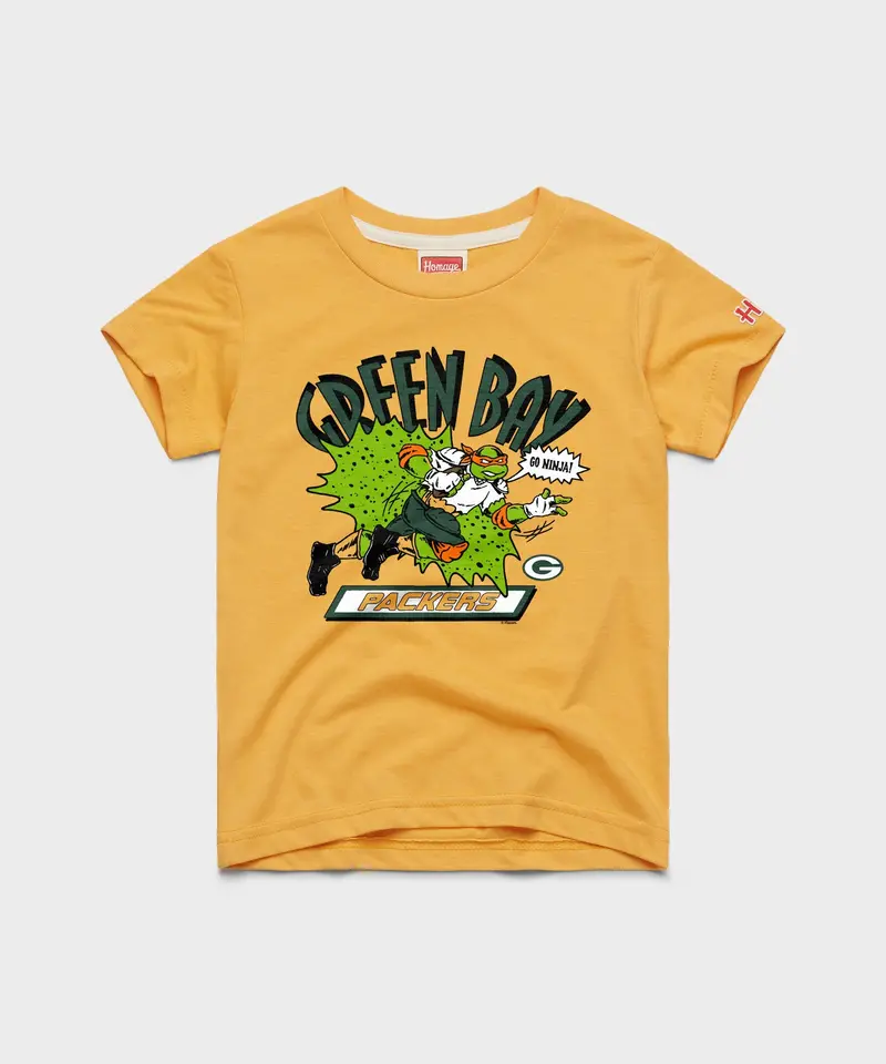 Youth Tmnt Michelangelo X Green Bay Packers 1