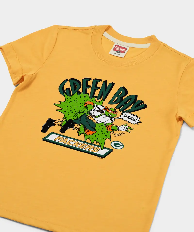 Youth Tmnt Michelangelo X Green Bay Packers 2