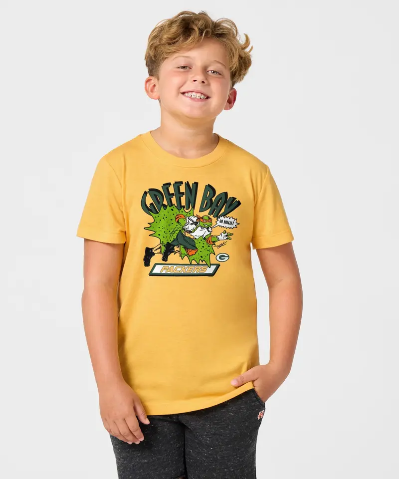 Youth Tmnt Michelangelo X Green Bay Packers 3