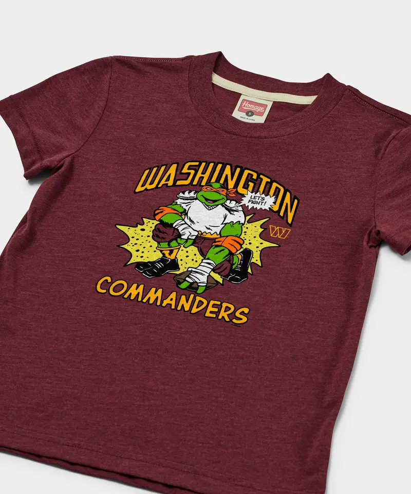 Youth Tmnt Michelangelo X Washington Commanders 2