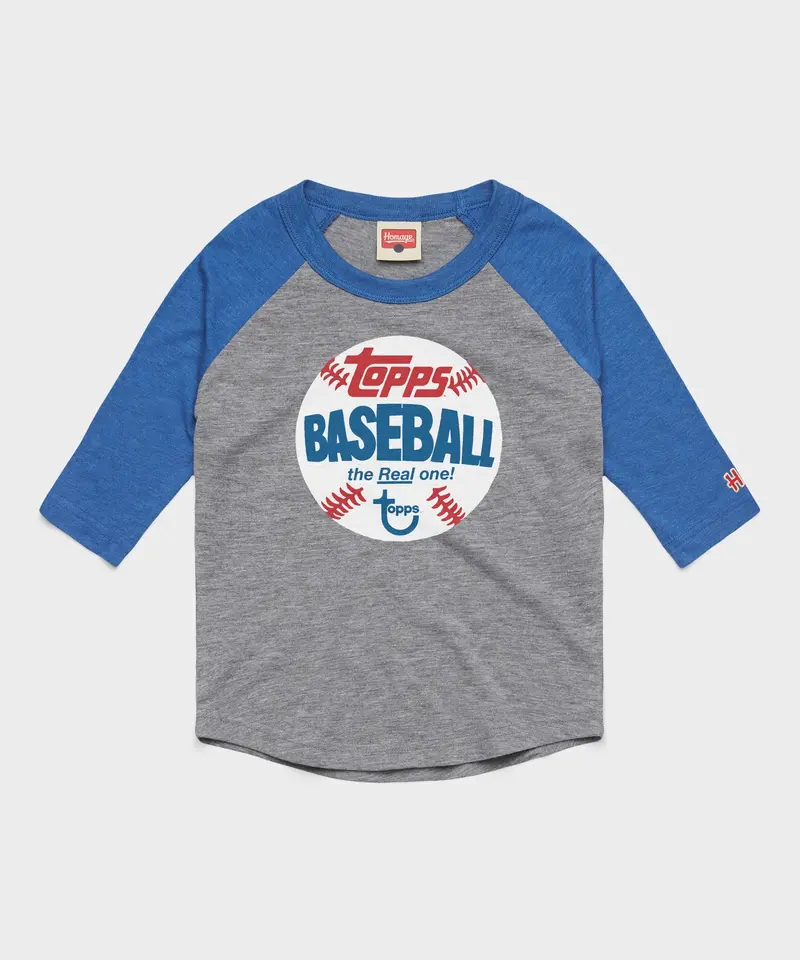 Youth Topps Baseball The Real One Raglan 1