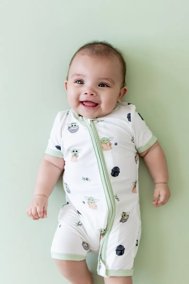 Zipper Shortall Romper In Grogu™ 1