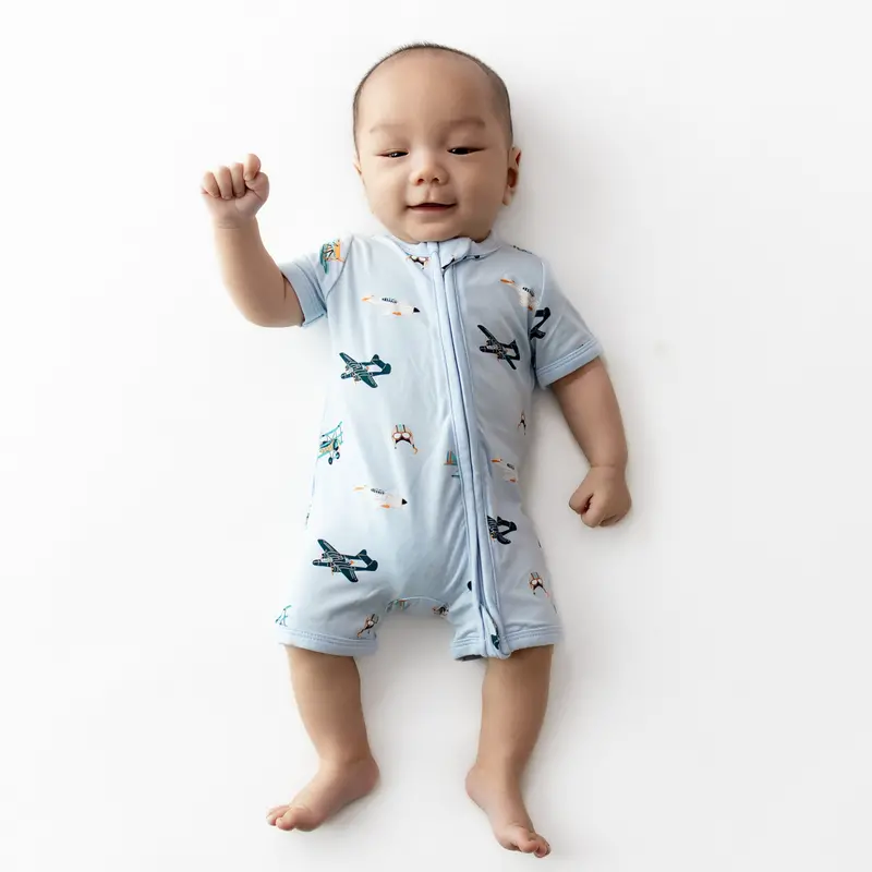 Zipper Shortall Romper In Take Off 1