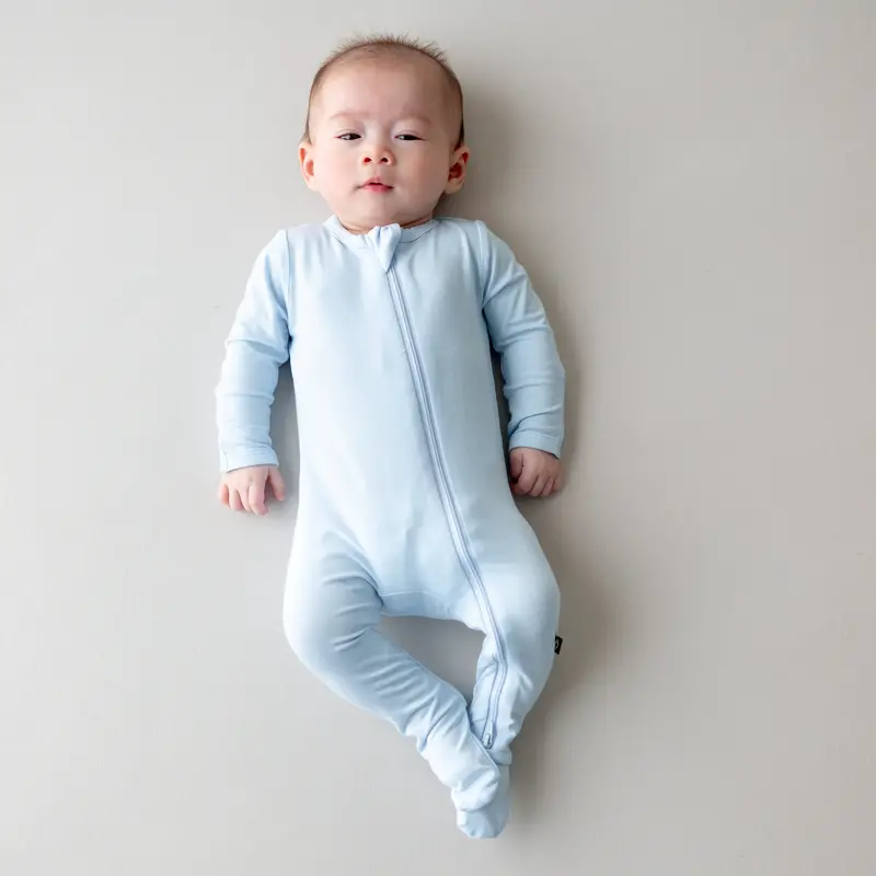 Zippered Footie In Breeze 1