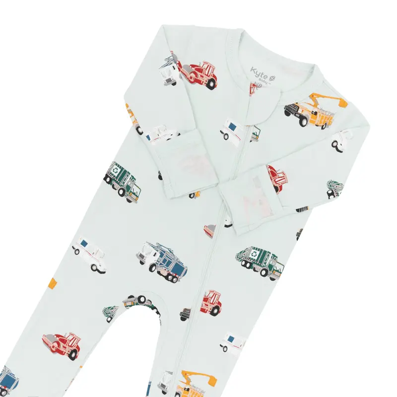 Zippered Footie In City Vehicles 4