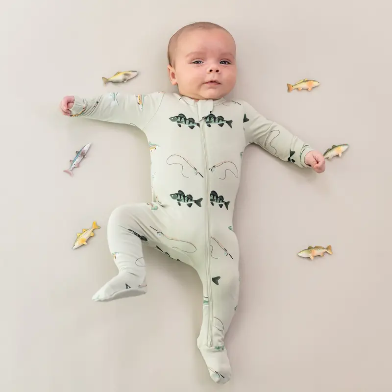 Zippered Footie In Fishing 1