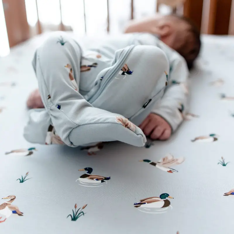 Zippered Footie In Mallard Duck 4