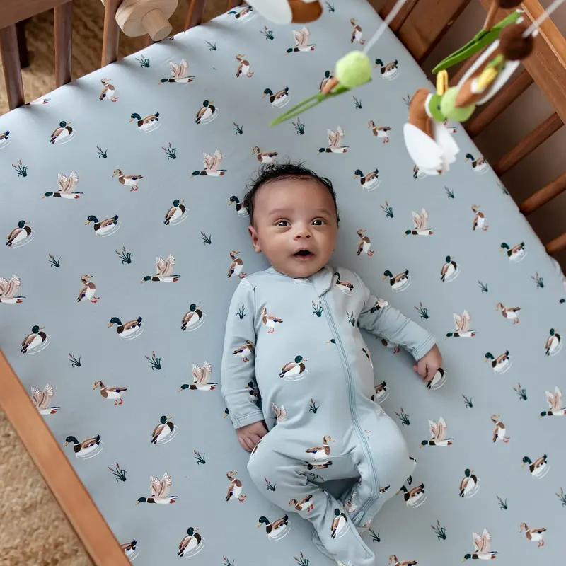 Zippered Footie In Mallard Duck 5