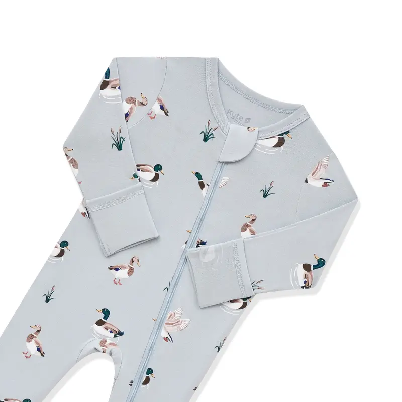 Zippered Footie In Mallard Duck 6