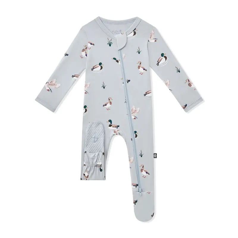 Zippered Footie In Mallard Duck 7