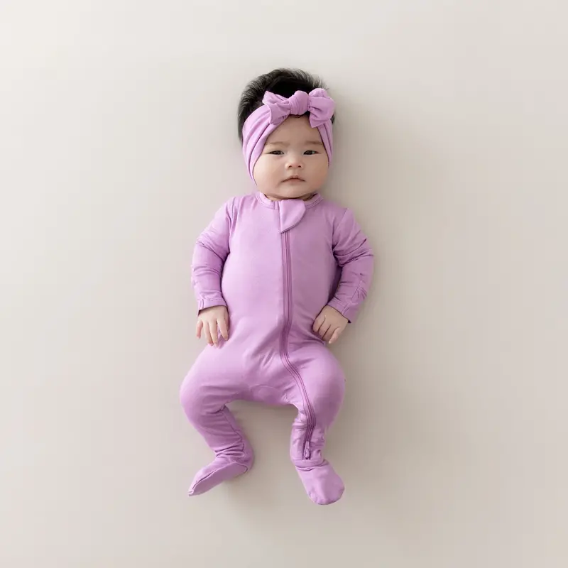 Zippered Footie In Poi 1