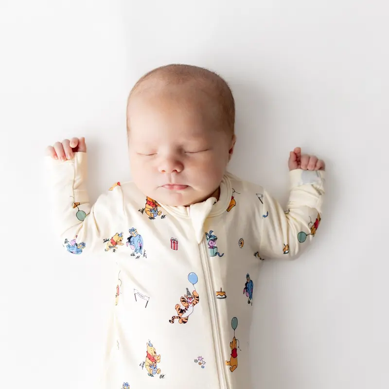 Zippered Footie In Winnie The Pooh Celebration 3