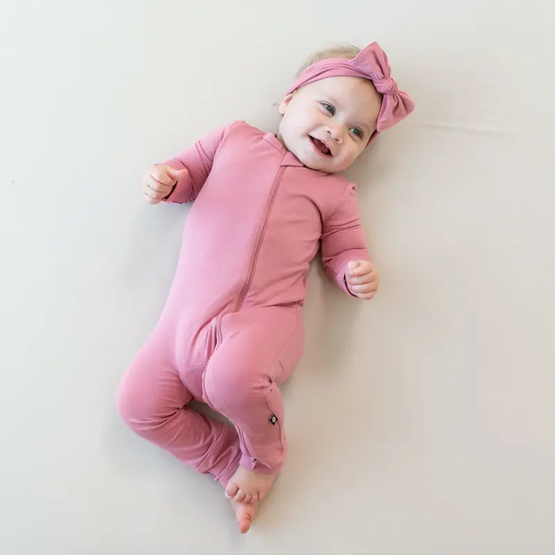 Zippered Romper In Apple Blossom 1