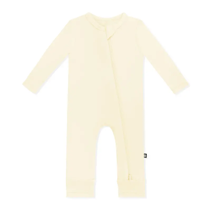 Zippered Romper In Chamomile 2