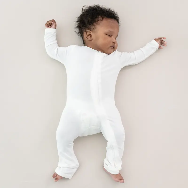 Zippered Romper In Cloud 1