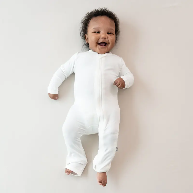 Zippered Romper In Cloud 3