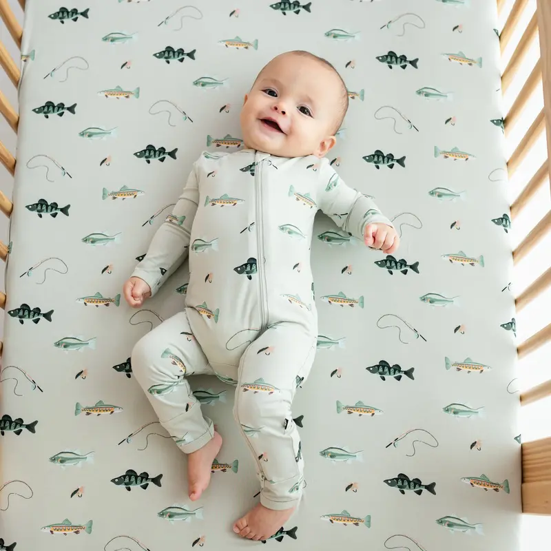 Zippered Romper In Fishing 1