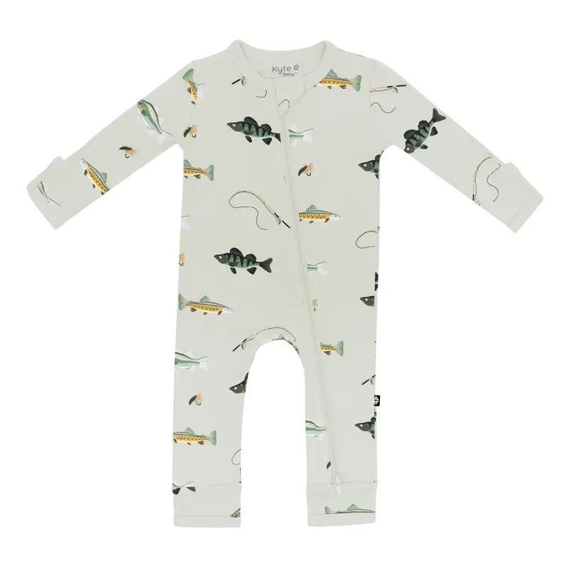Zippered Romper In Fishing 2