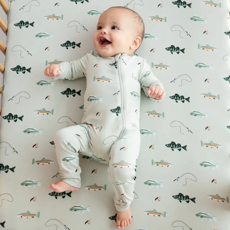 Zippered Romper In Fishing 3
