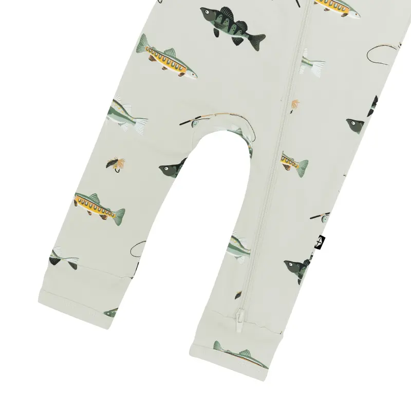 Zippered Romper In Fishing 5