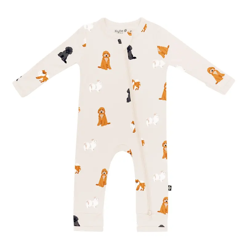 Zippered Romper In Fluffy Dog 3