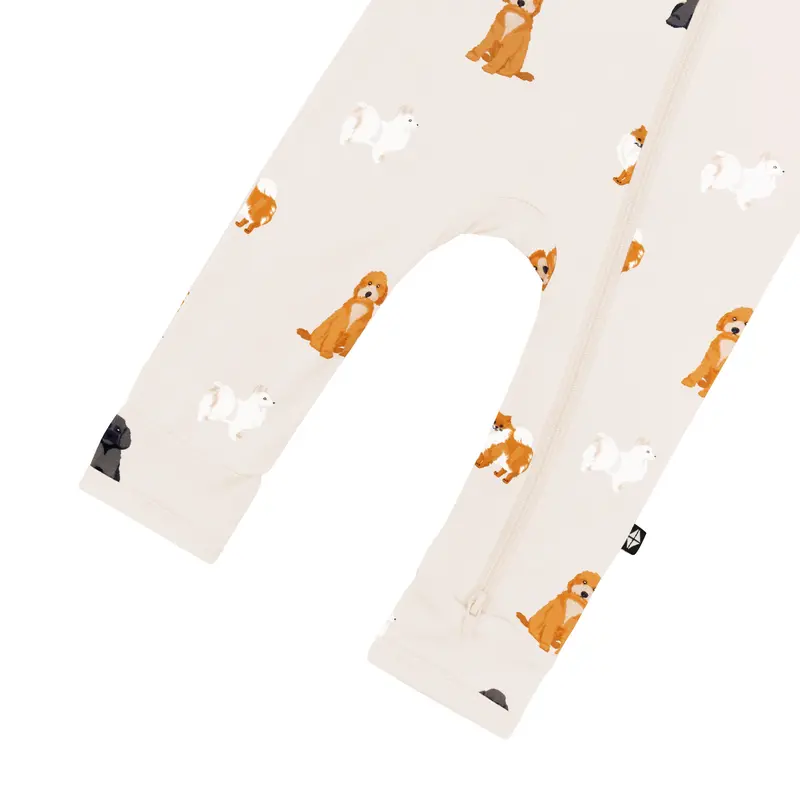 Zippered Romper In Fluffy Dog 5