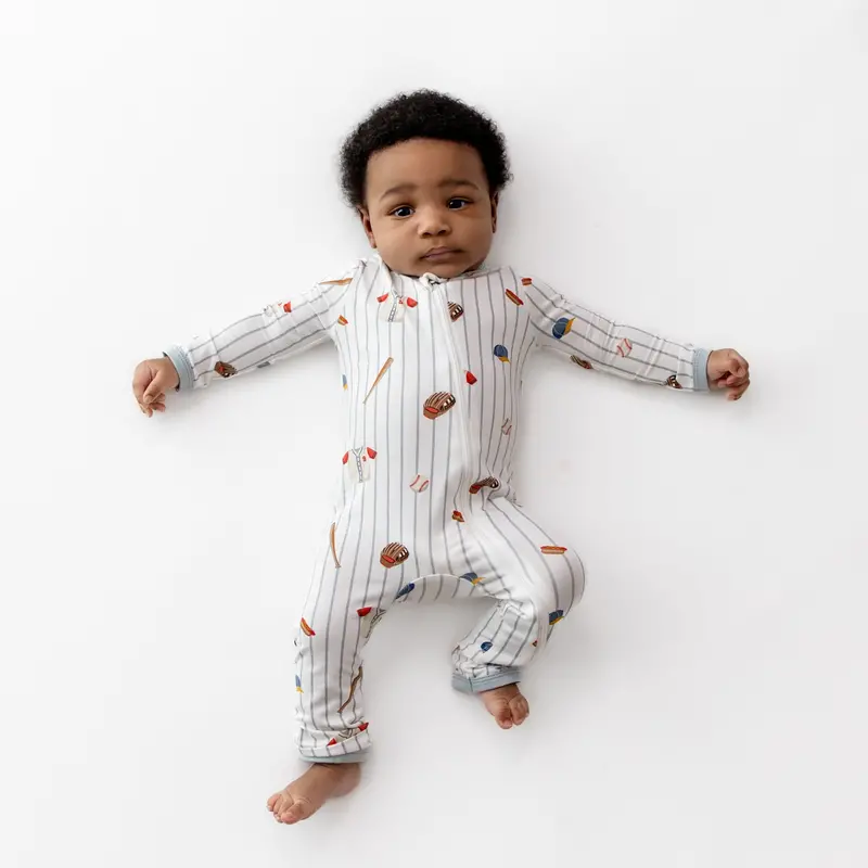 Zippered Romper In Home Run 1