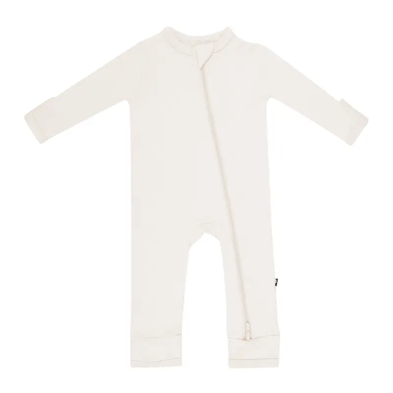 Zippered Romper In Oat 2