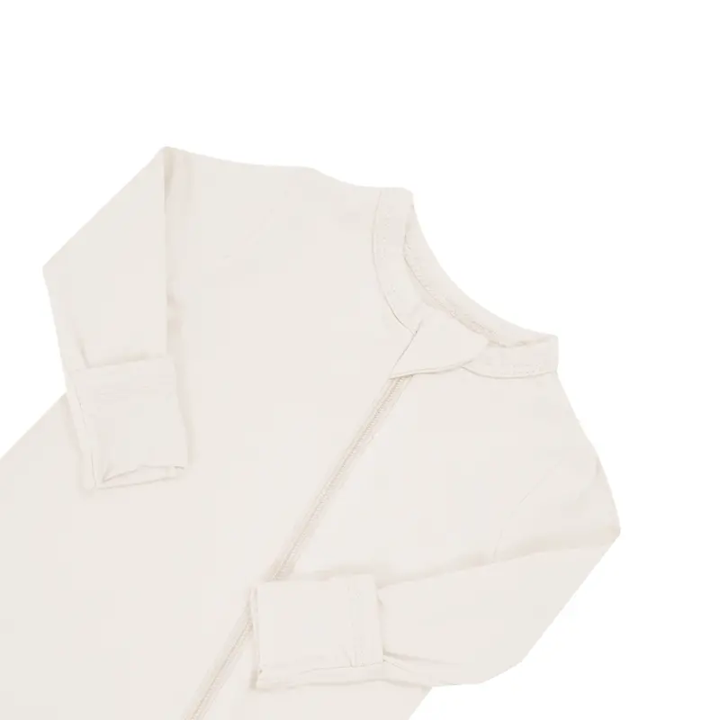 Zippered Romper In Oat 6