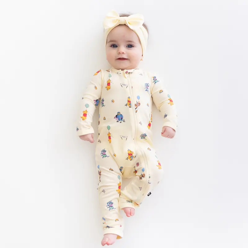 Zippered Romper In Winnie The Pooh Celebration 1