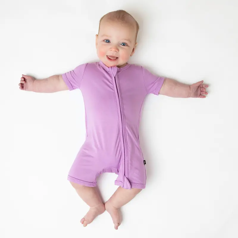 Zippered Shortall Romper In Poi 1