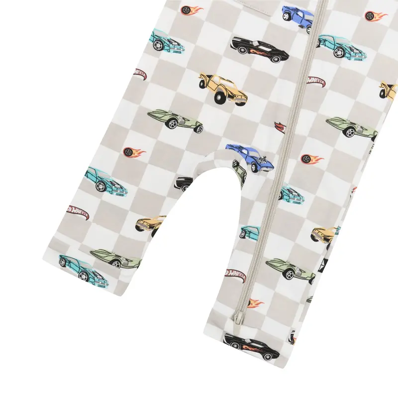 Zippered Sleeveless Romper In Fast And Fierce 6