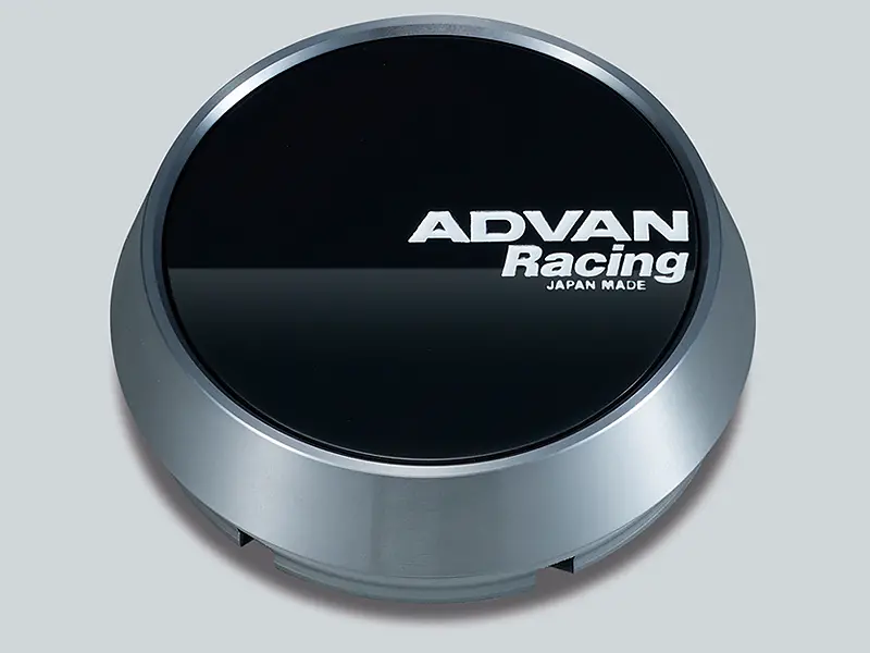 Advan Gloss Black Alloy Wheel Spacer – 73Mm Middle Height With Hyper Ring And White Lettering 1