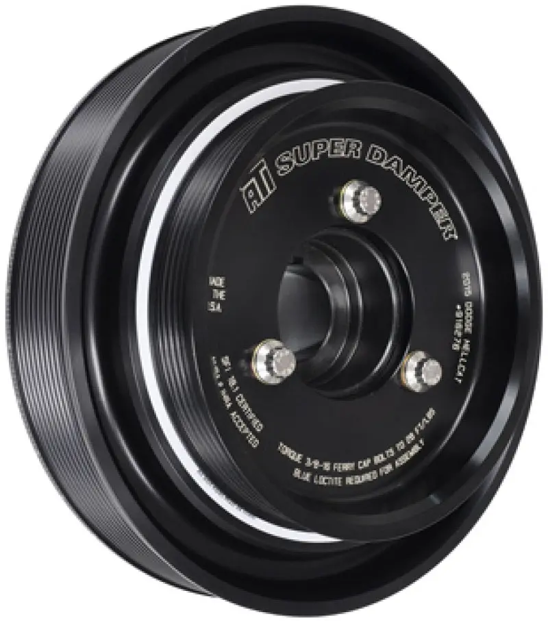 Ati Aluminum Harmonic Damper For Dodge 3.7L & 4.7L V6 Engines – 6.325-Inch Diameter, 6-Groove, Bolt-On Pulley Compatible 1