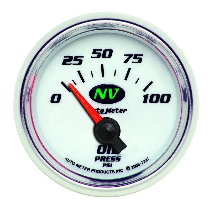 Autometer 2-1/16" Electric Oil Pressure Gauge – 100 Psi, Nv Compatible 1