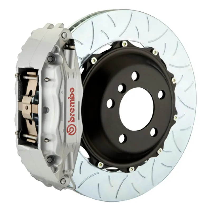 Brembo Gt Big Brake Kit For Mercedes-Benz Cls350 (2012–2014) – Front, 6-Piston Calipers, 355X32Mm Slotted Two-Piece Rotors, Silver Finish 1
