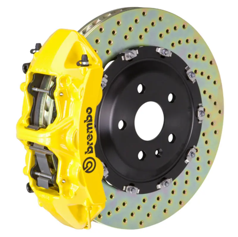 Brembo Gt Big Brake Kit – Front 6-Piston Calipers With 380X34Mm Drilled Two-Piece Rotors For 2010–2015 Camaro Ss 1