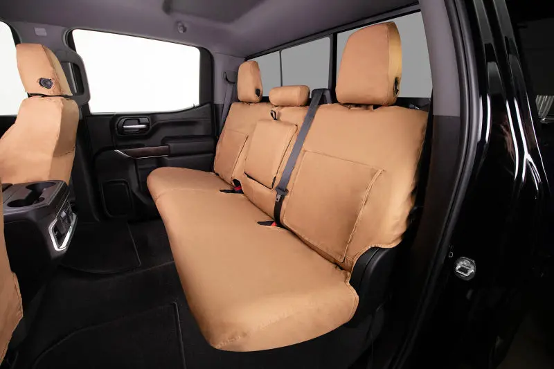 Covercraft Polycotton Seatsaver Second Row Seat Covers For 2023–2024 Ford Expedition — Tan 1