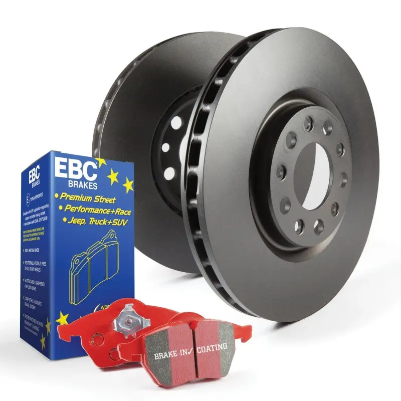 Ebc Redstuff Brake Pad & Rk Series Slotted Rotor Kit (S12 Series) 1