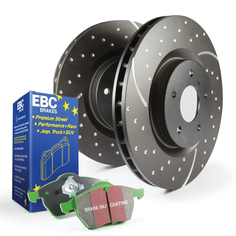 Ebc S10 Brake Kit – Greenstuff Pads + Gd Drilled & Slotted Rotors 1