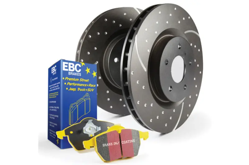 Ebc S5 High-Performance Brake Kit – Yellowstuff Pads And Gd Series Drilled/Slotted Rotors 1