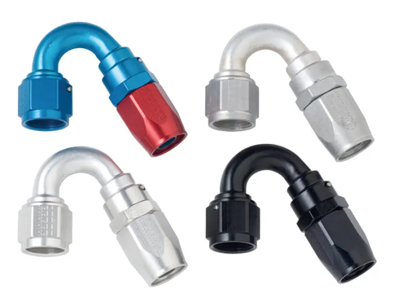 Fragola -16An 150° Black Power Flow Hose Fitting 1