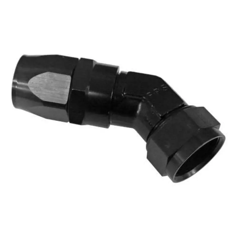 Fragola -8An Black Forged Hose End With 45° Low-Profile Angle 1