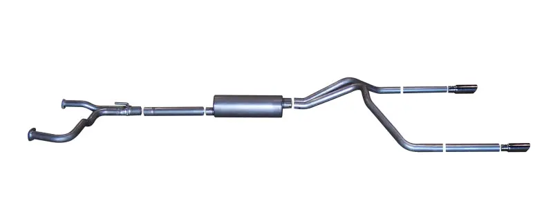 Gibson 04-10 Nissan Titan Le 5.6L 2.5In Cat-Back Dual Split Exhaust - Aluminized 1