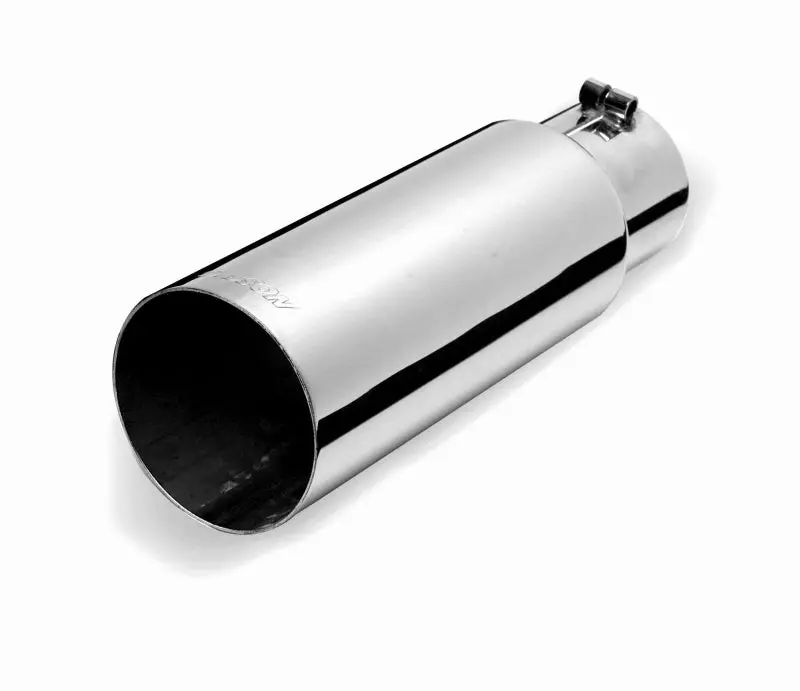 Gibson Stainless Steel Rolled Edge Exhaust Tip – 4" Od, 2.25" Inlet, 12" Length 1