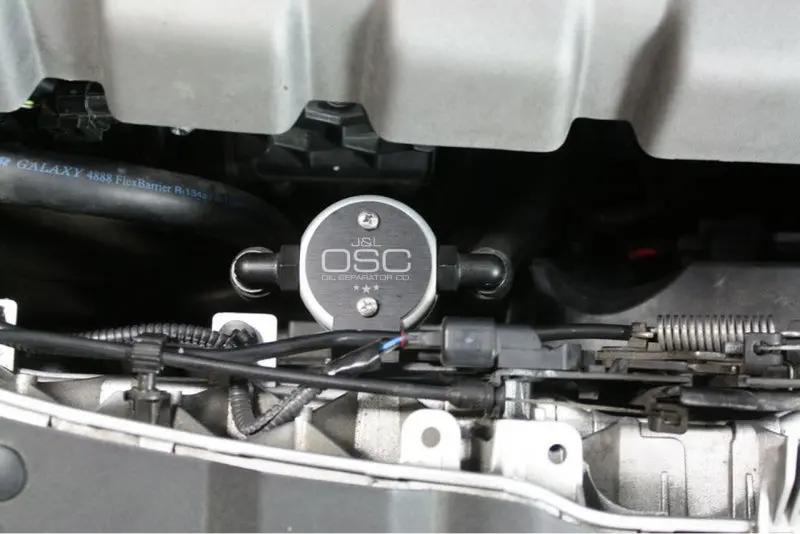 J&L Clear Anodized Oil Separator For 2013–2018 Ford Focus St (3.0L) 1