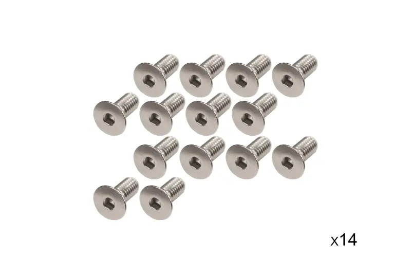 Kentrol 97-06 Jeep Wrangler Windshield Bolts 14 Pack Stainless 1