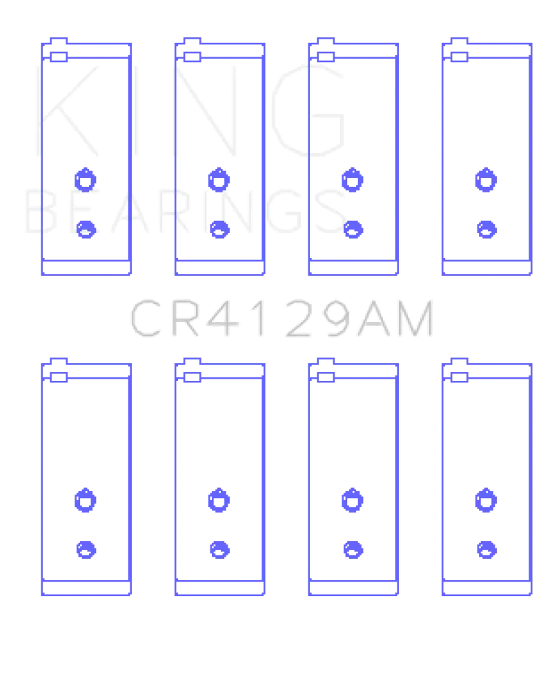 King Toyota 18R/21R (Size .5) Connecting Rod Bearing Set 1