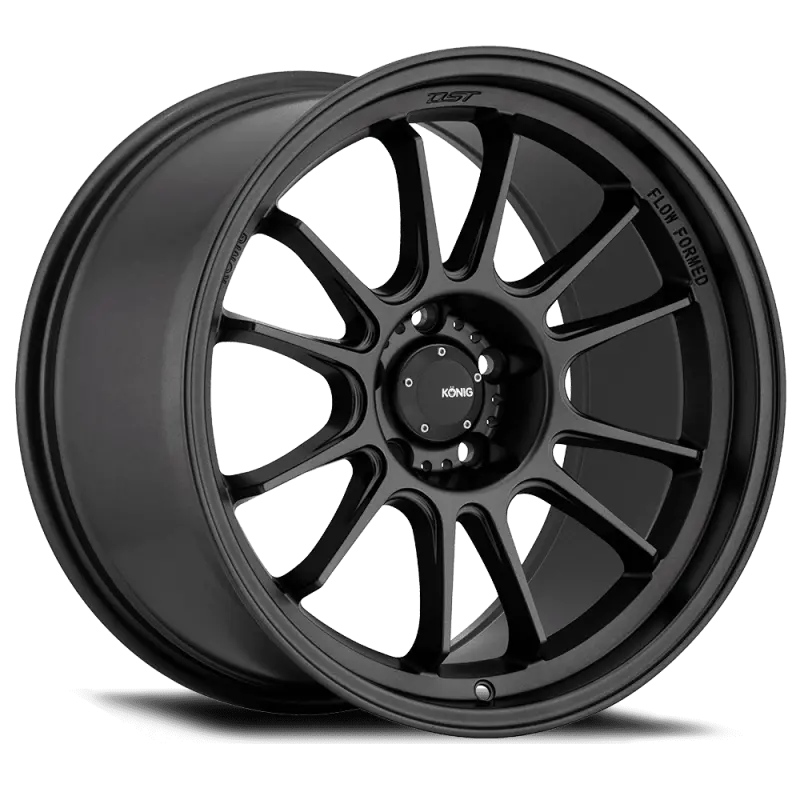 Konig Hypergram Matte Black Flow-Formed Alloy Wheel – 17X10, 4X100 1